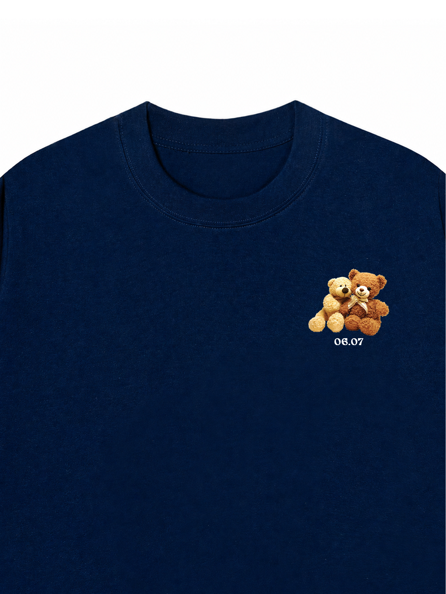 Áo Thun Custom Teddybears Couple Name and Date