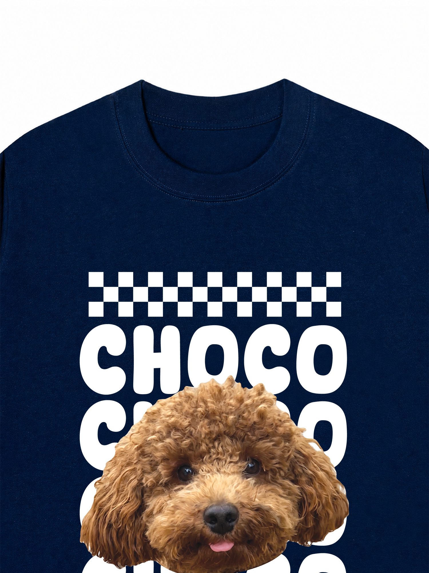 Áo Thun Custom Pet Groovy Checkered Pattern