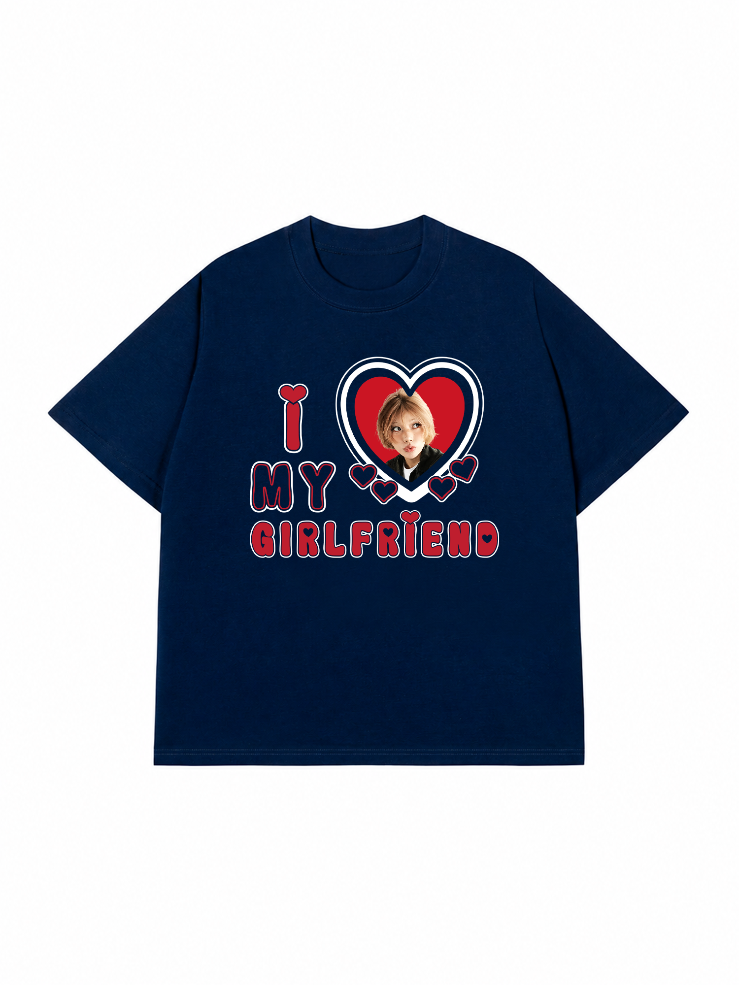 Áo Thun Custom Couple I Love My Boyfriend, Girlfriend