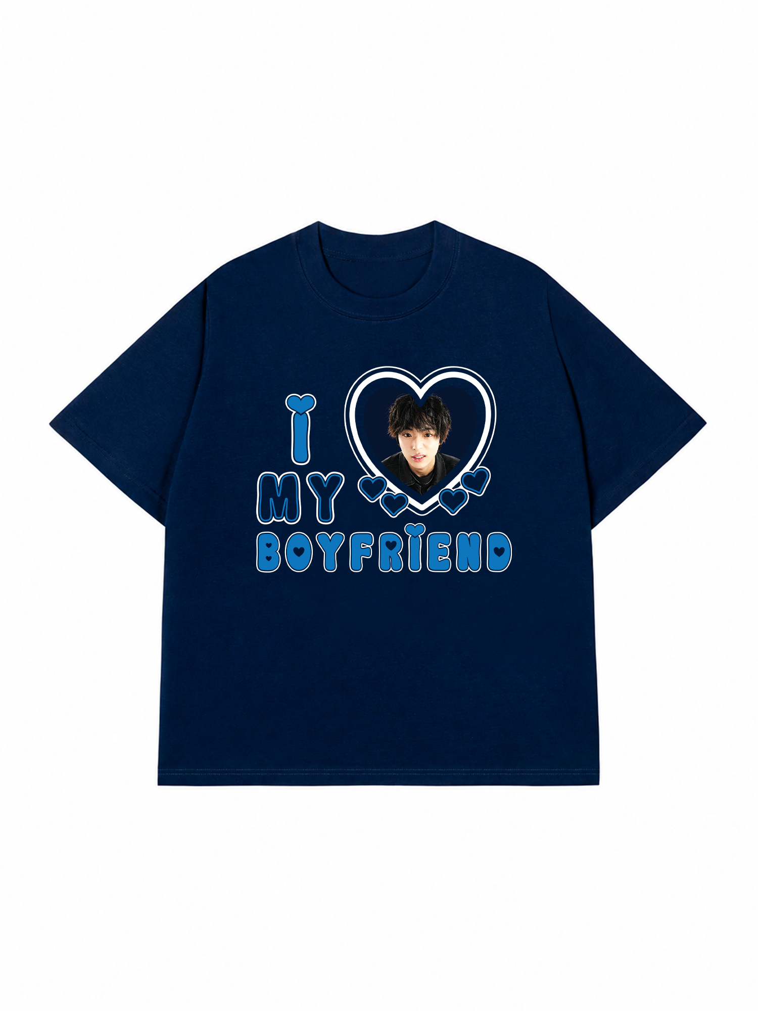 Áo Thun Custom Couple I Love My Boyfriend, Girlfriend