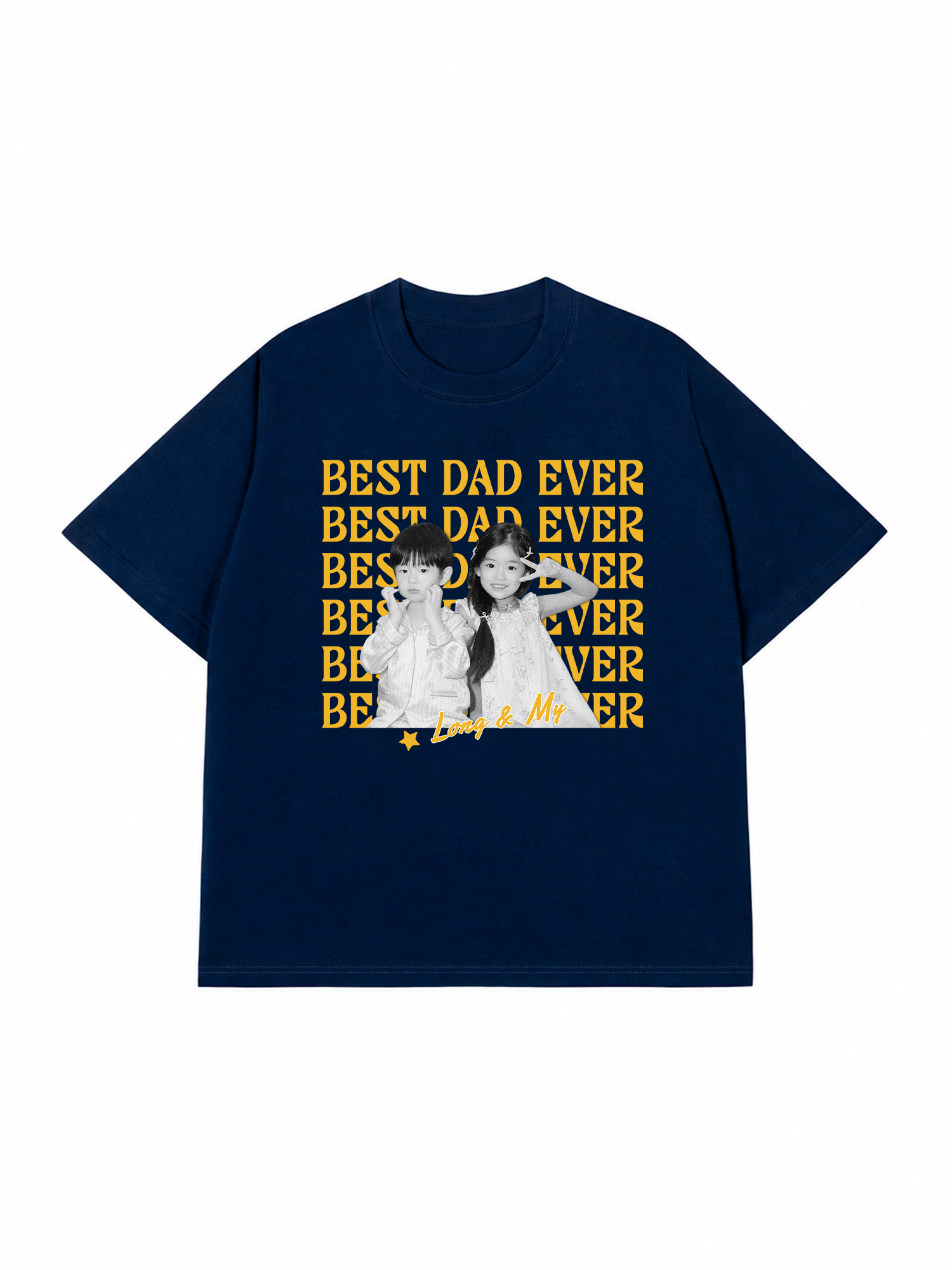 Áo Thun Custom Color Family Children Name Best Parent Ever