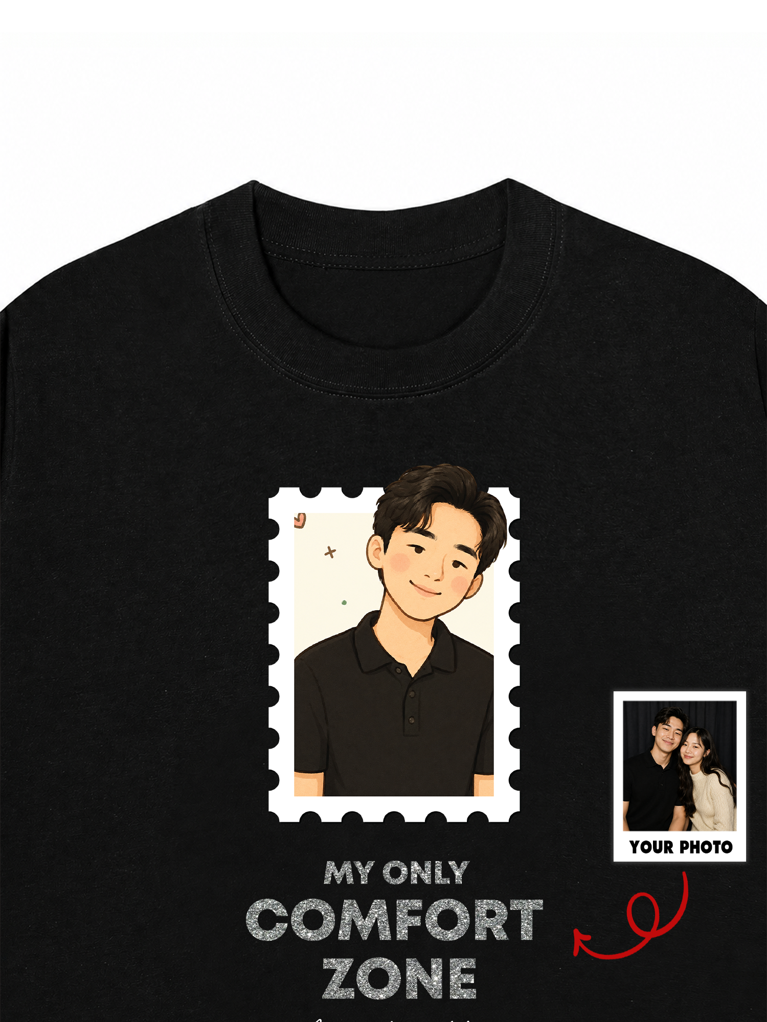 Áo Thun Custom Couple My Only Comfort Zone
