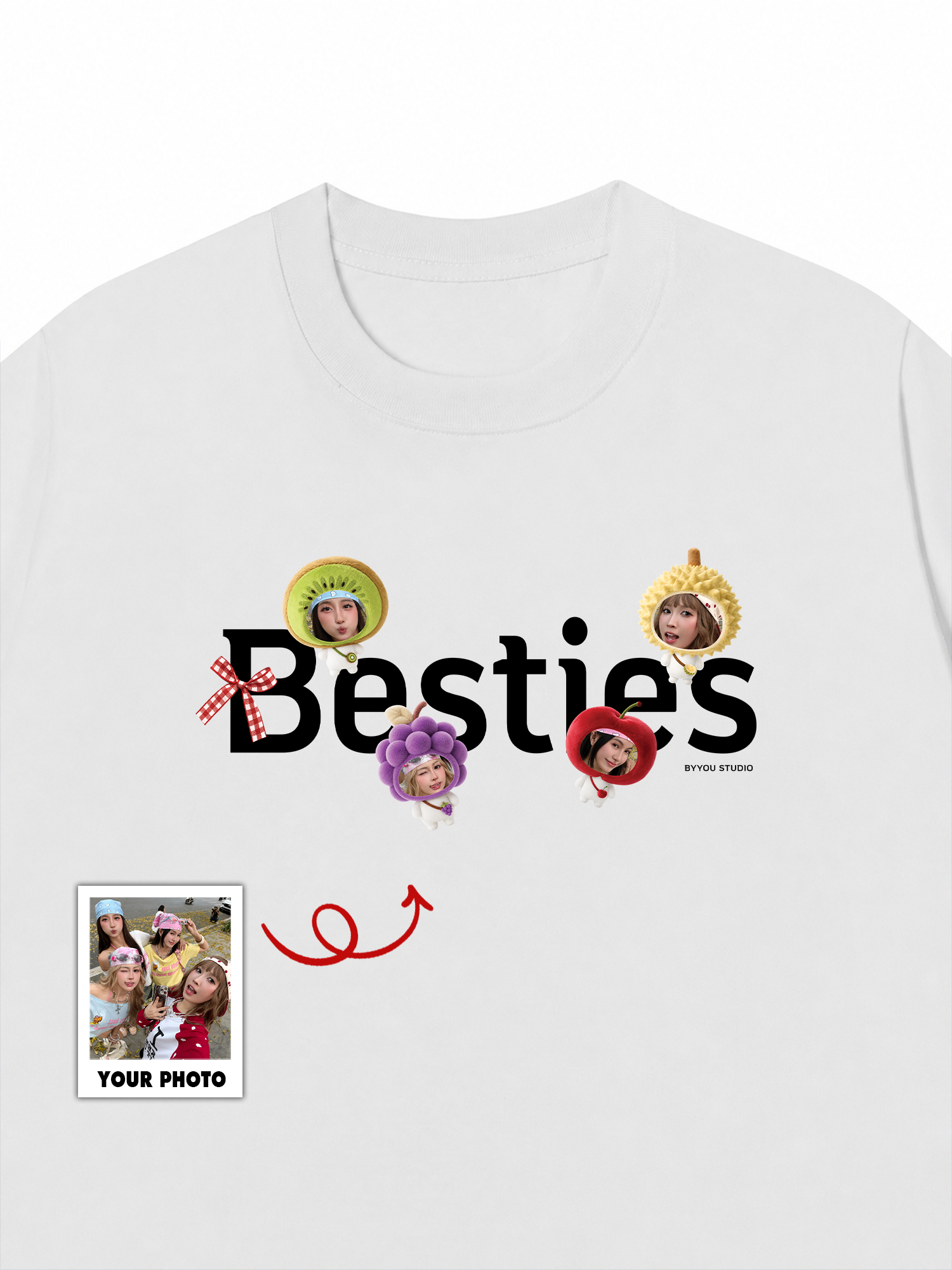 Áo Thun Custom Cute Fruit Besties