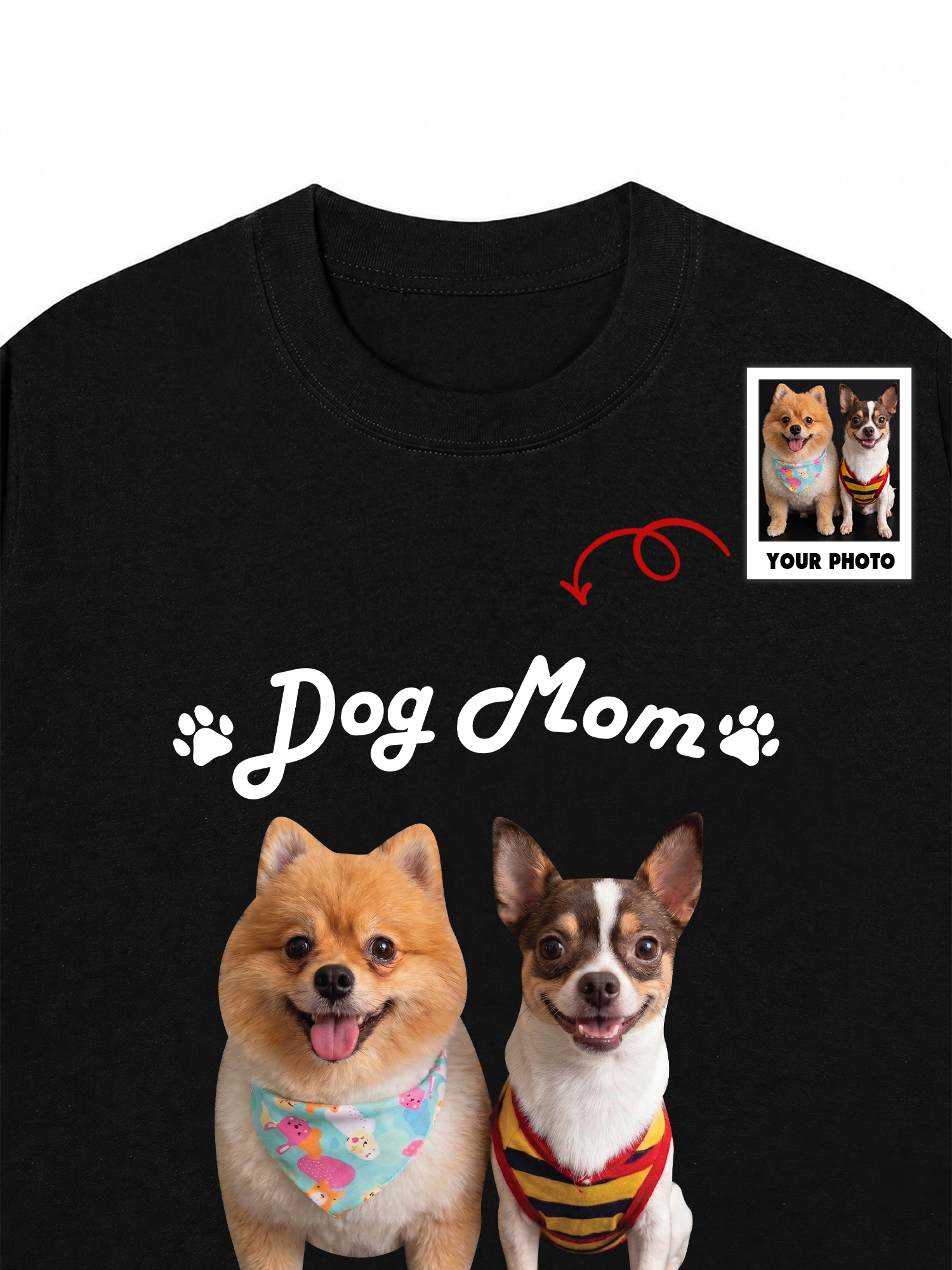 Áo Thun Custom Pet Smiling Dog Besties