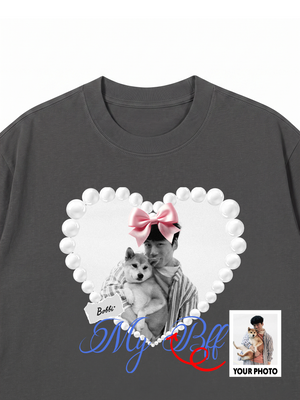 Áo Thun Custom Pets Heart Pearl Shirt