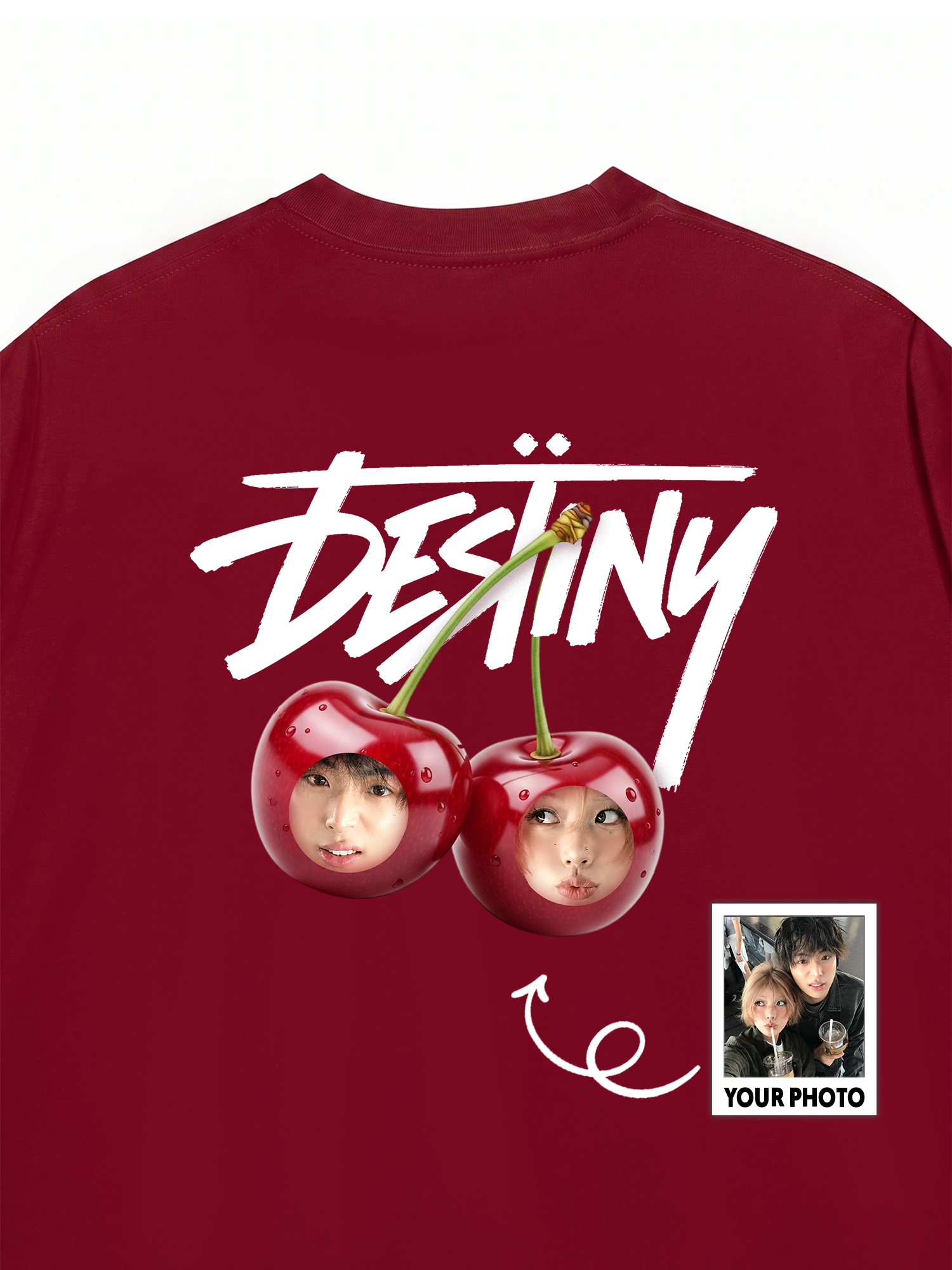 Áo Thun Custom Cherry Couple Destiny