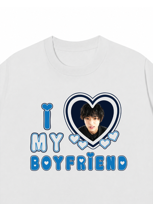 Áo Thun Custom Couple I Love My Boyfriend, Girlfriend