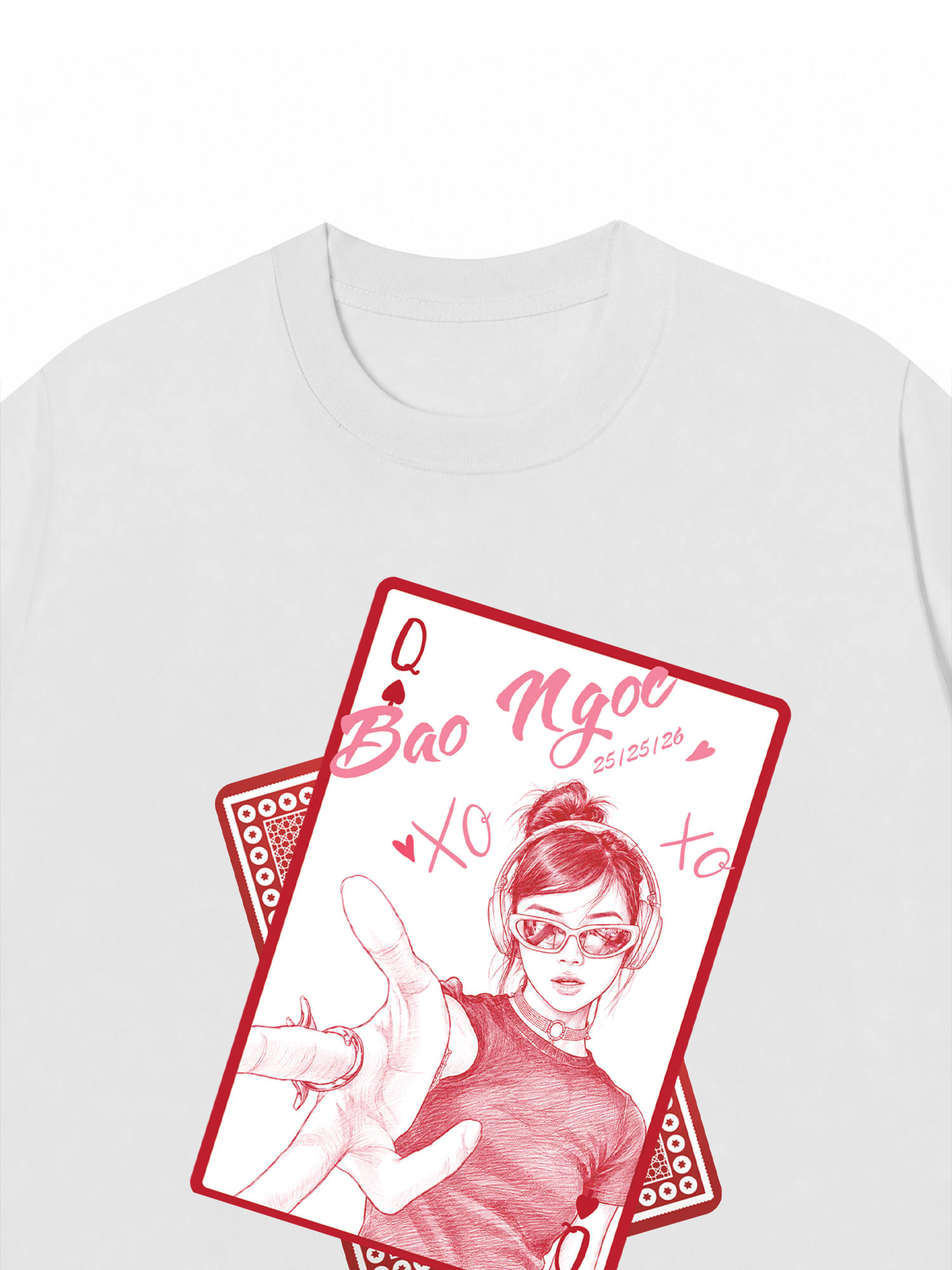 Áo Thun Custom Queen of Heart Comfort Colors