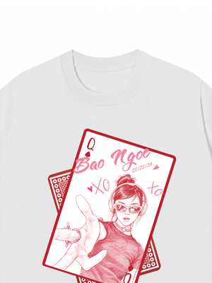 Áo Thun Custom Queen of Heart Comfort Colors