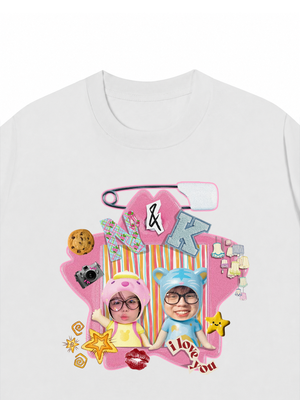 Áo Thun Custom Couple Cute Star