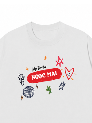 Áo Thun Custom Bestie Name