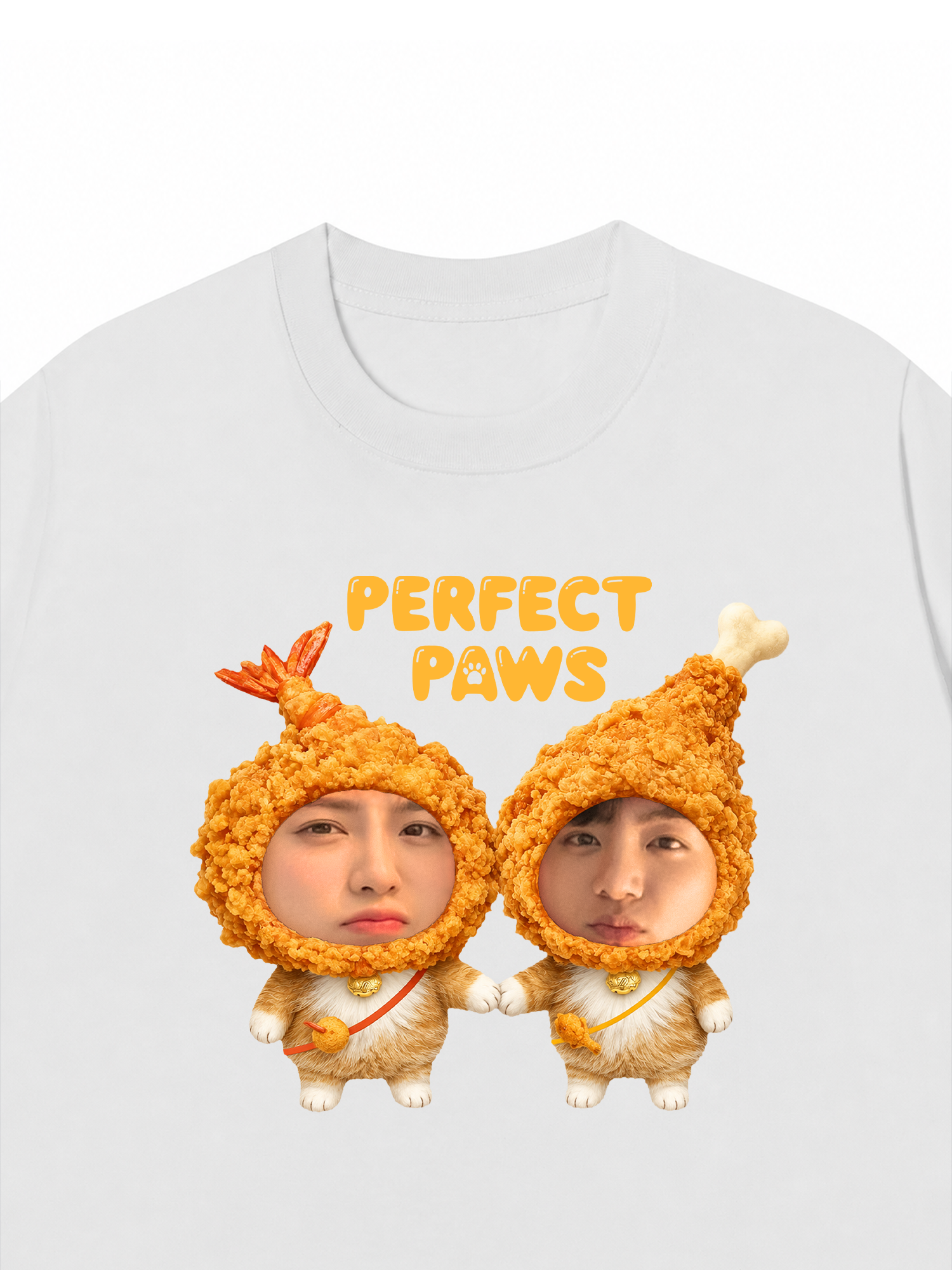 Áo Thun Custom Couple Purrfect Paws