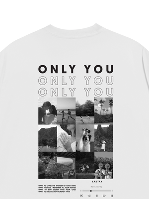 Áo Thun Only You Custom Couple Photo