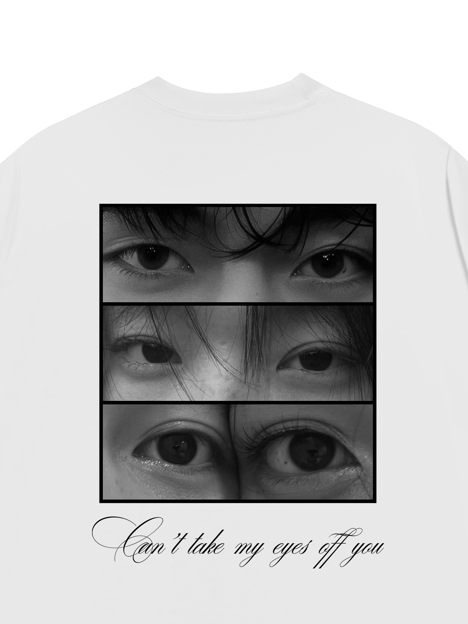Áo Thun Custom Eyes Couple Photo