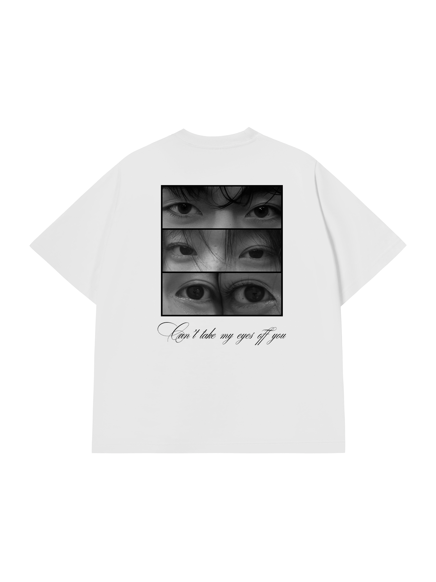 Áo Thun Custom Eyes Couple Photo
