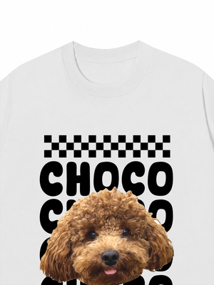 Áo Thun Custom Pet Groovy Checkered Pattern