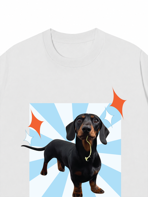 Áo Thun Custom Pet Glimmering Radial Square