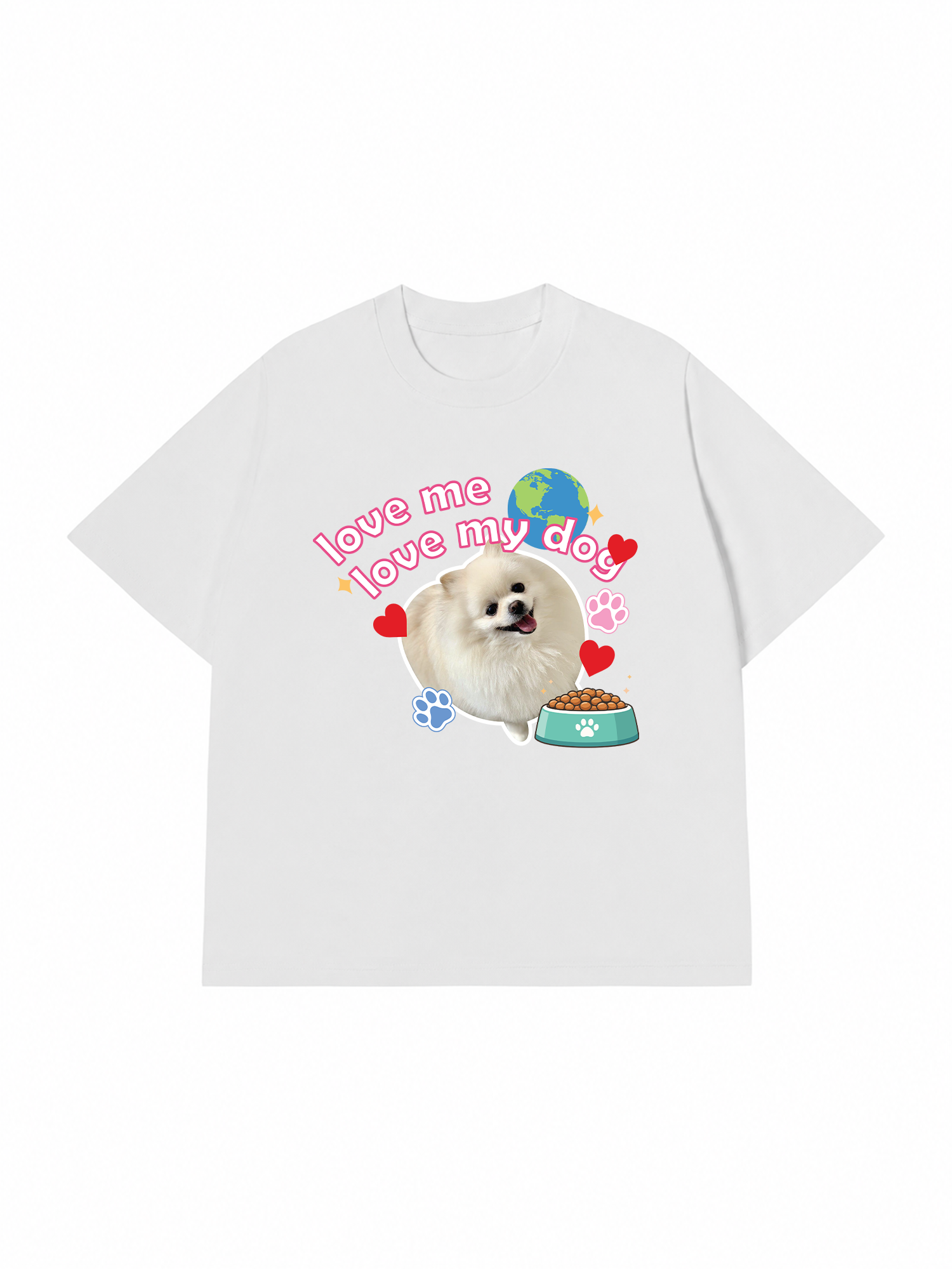 Áo Thun Custom Pet Love Me Love My Dog