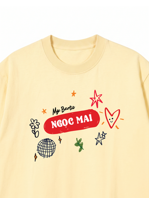 Áo Thun Custom Bestie Name