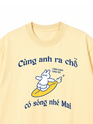 Áo Thun Custom Name Cùng Nhau Ra Chỗ Có Sóng
