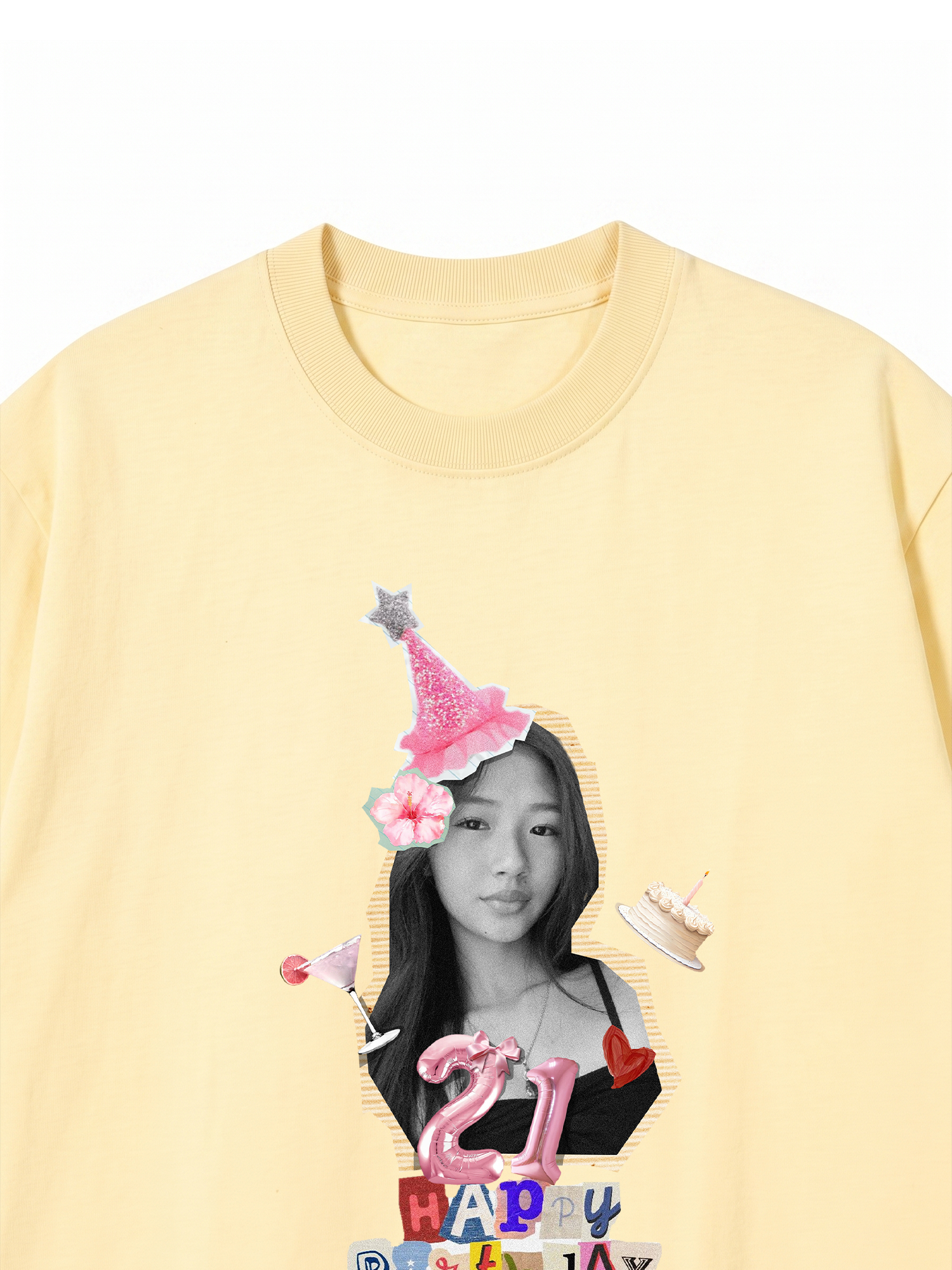 Áo Thun Custom Happy Birthday