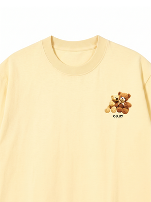 Áo Thun Custom Teddybears Couple Name and Date