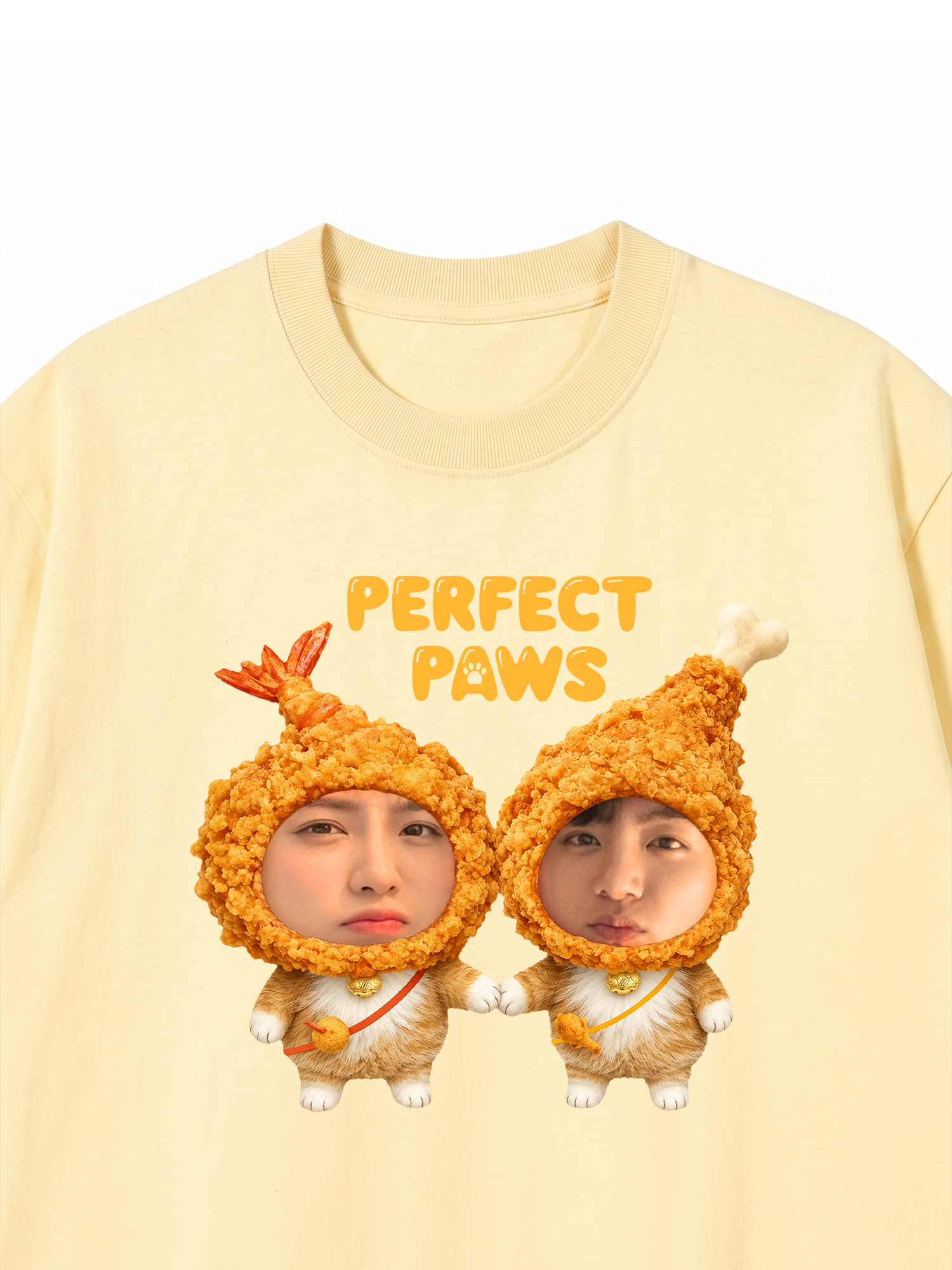 Áo Thun Custom Couple Purrfect Paws