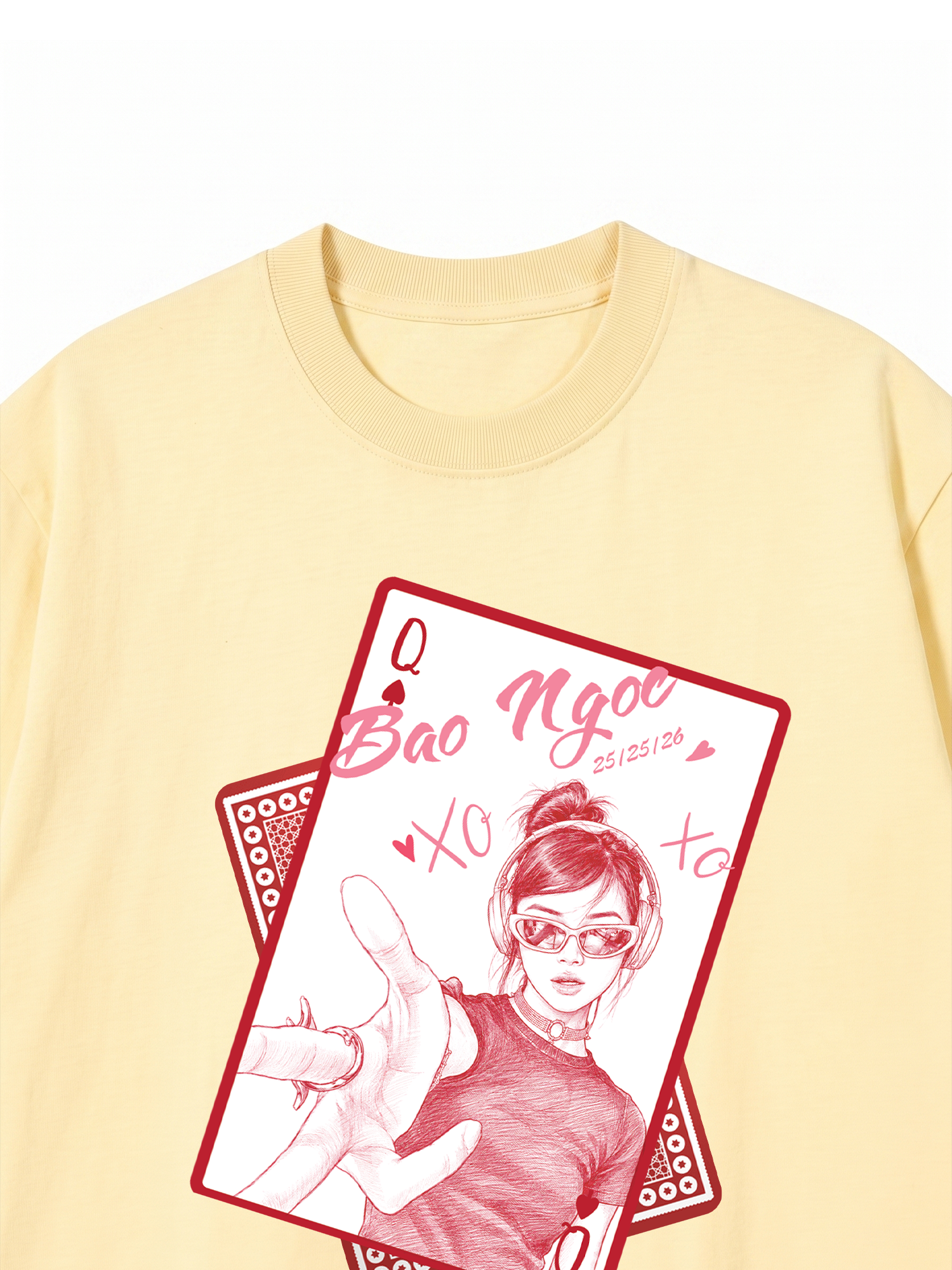 Áo Thun Custom Queen of Heart Comfort Colors