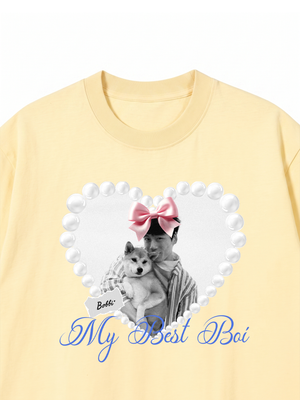 Áo Thun Custom Pets Heart Pearl Shirt