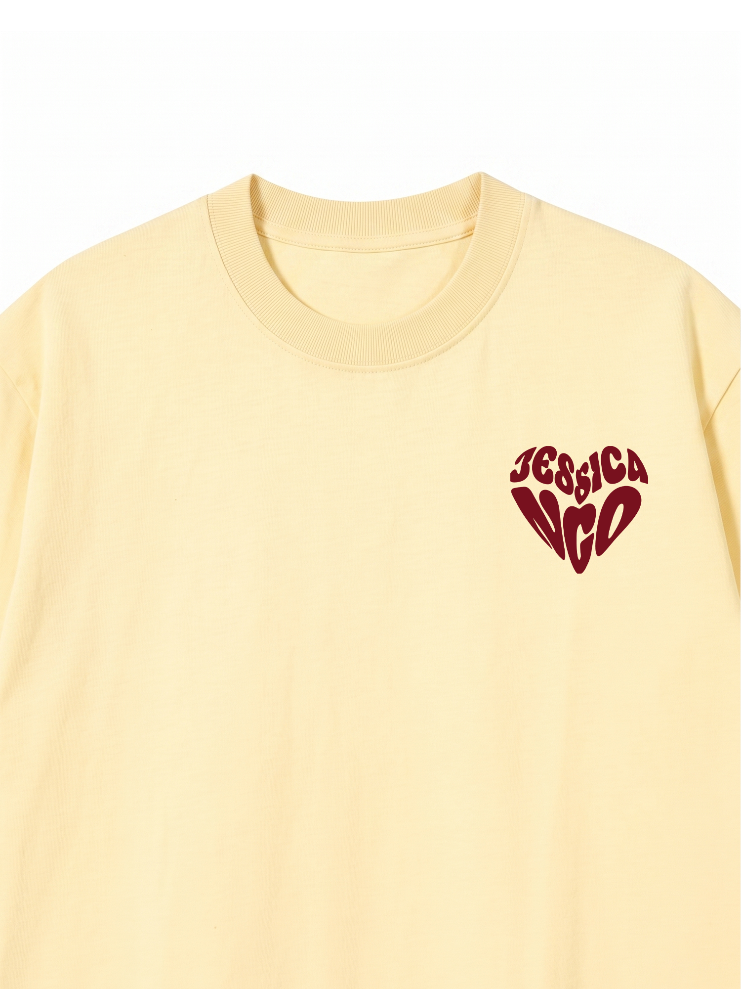 Áo Thun Red Custom Heart Custom Couple Name