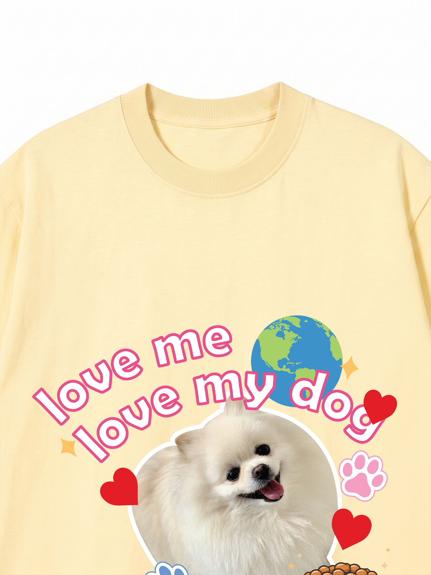 Áo Thun Custom Pet Love Me Love My Dog