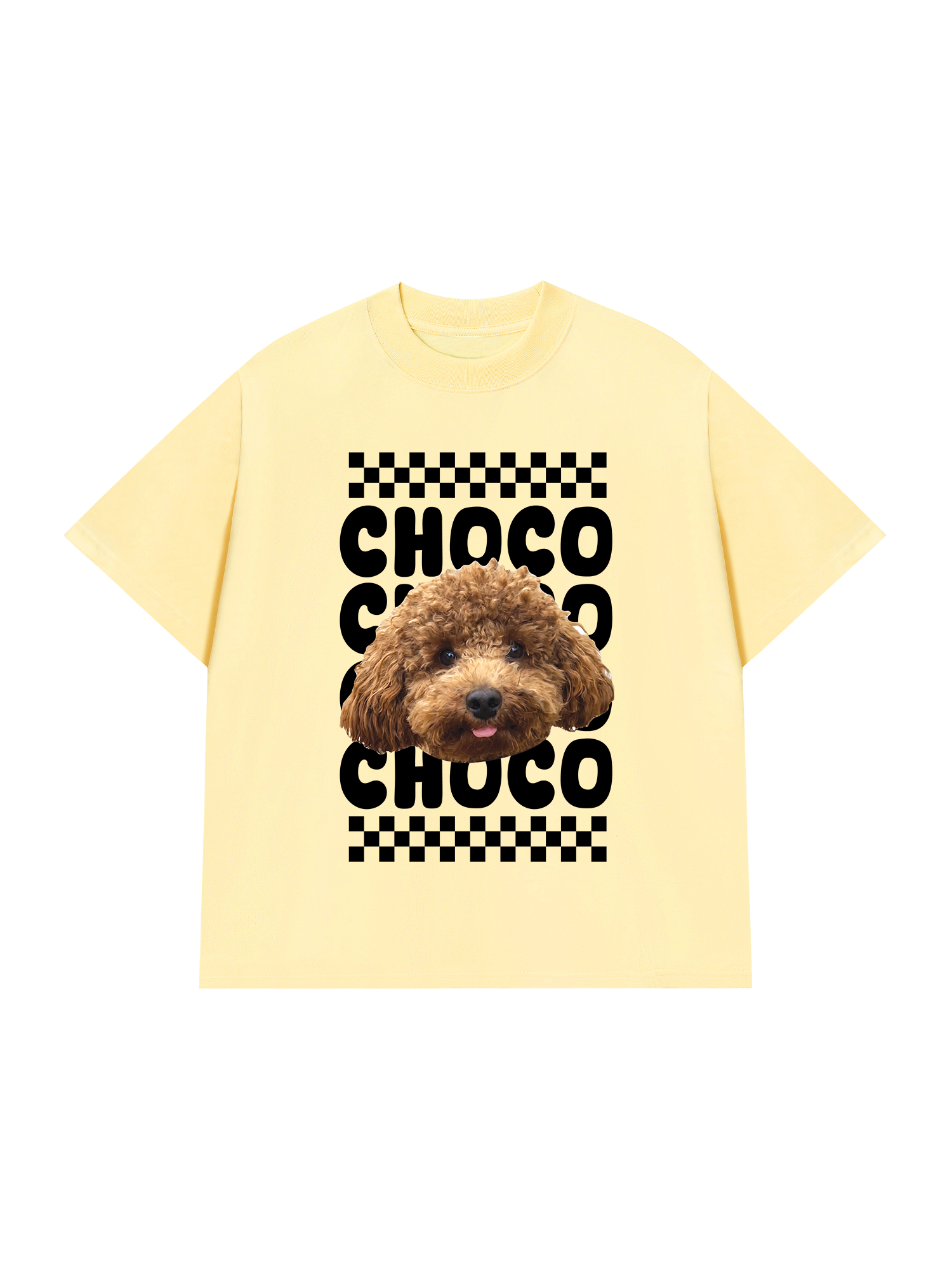 Áo Thun Custom Pet Groovy Checkered Pattern