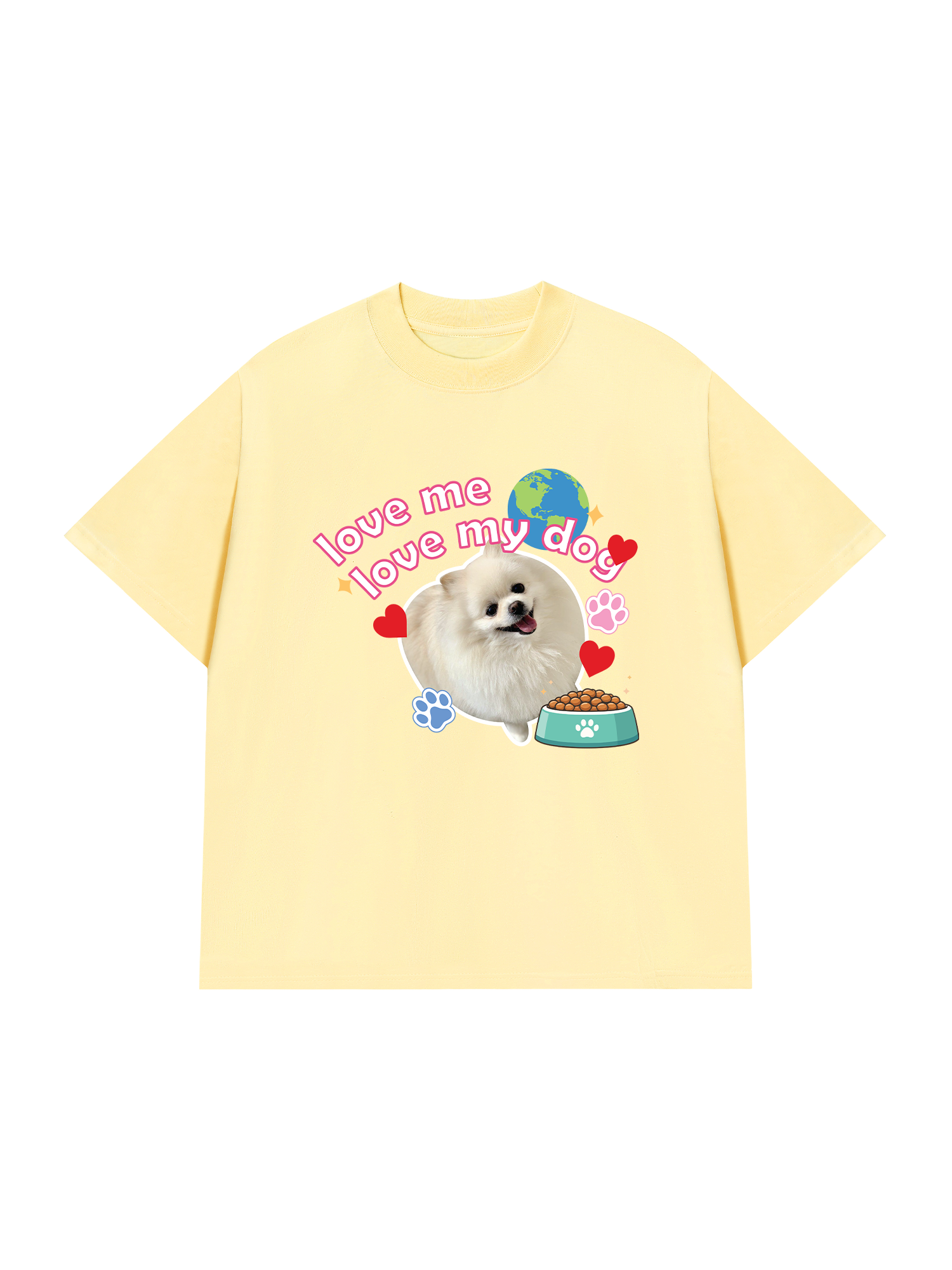 Áo Thun Custom Pet Love Me Love My Dog