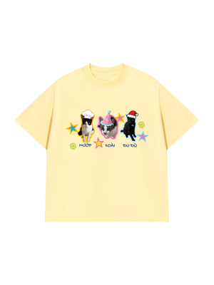 Áo Thun Custom Pet Cute Three Cats In Hats