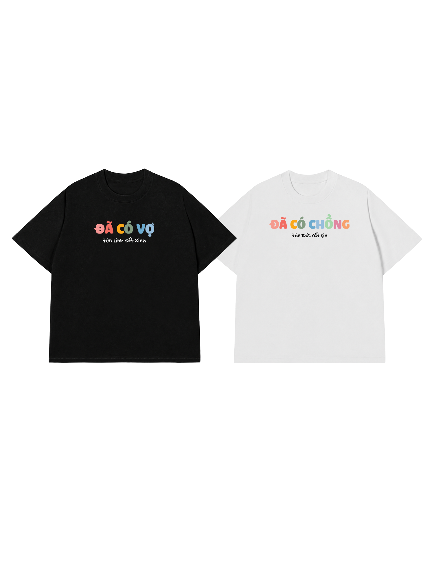 Áo Thun Custom Couple Đã Có Vợ - Chồng