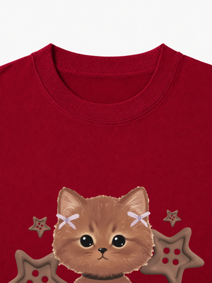 Áo Thun Nữ Brown Cat