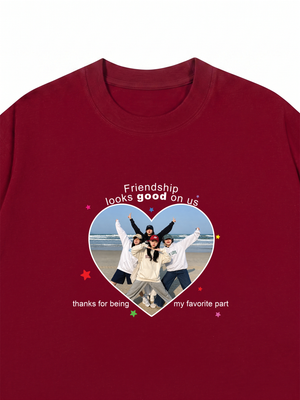 Áo Thun Custom Friend Heart
