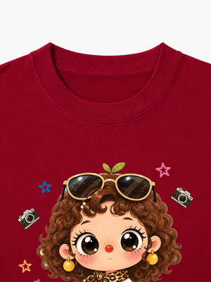 Áo Thun Nữ Girl Leopard Outfit