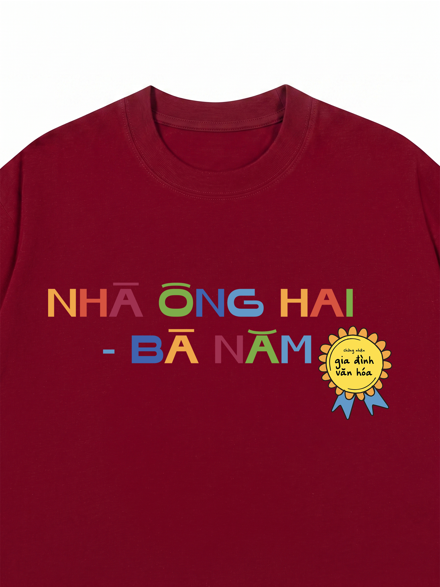 Áo Thun Custom Chứng Nhận Gia Đình Văn Hóa