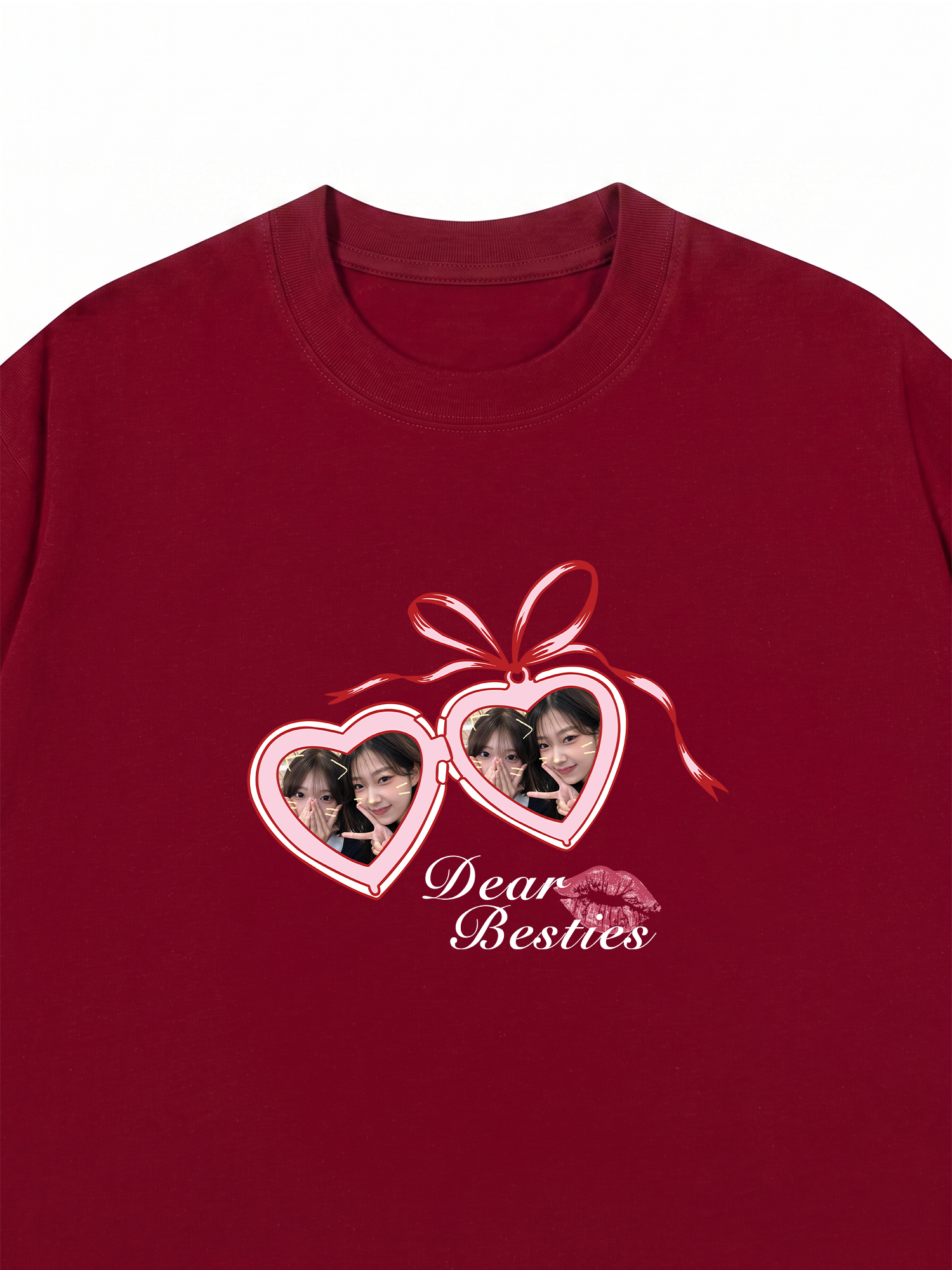 Áo Thun Custom Heart Lock Besties