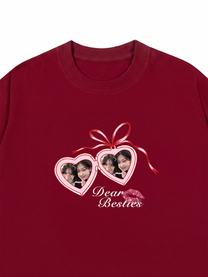 Áo Thun Custom Heart Lock Besties