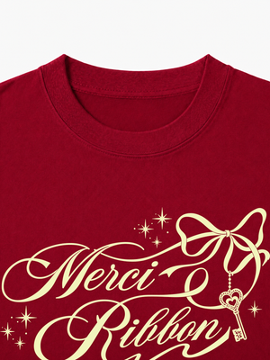 Áo Thun Nữ Merci Ribbon