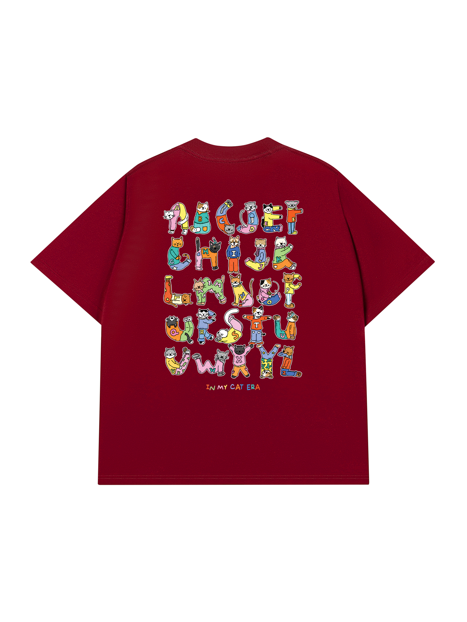 Áo Thun Custom Alphabet Cat