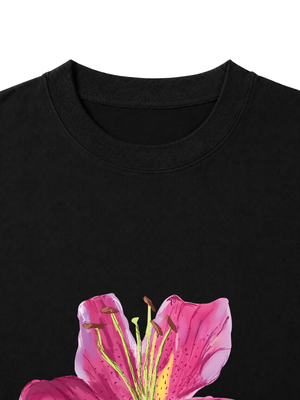 Áo Thun Nữ Bloom Girl Pink Lily