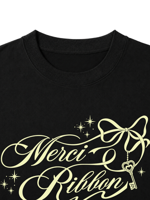 Áo Thun Nữ Merci Ribbon