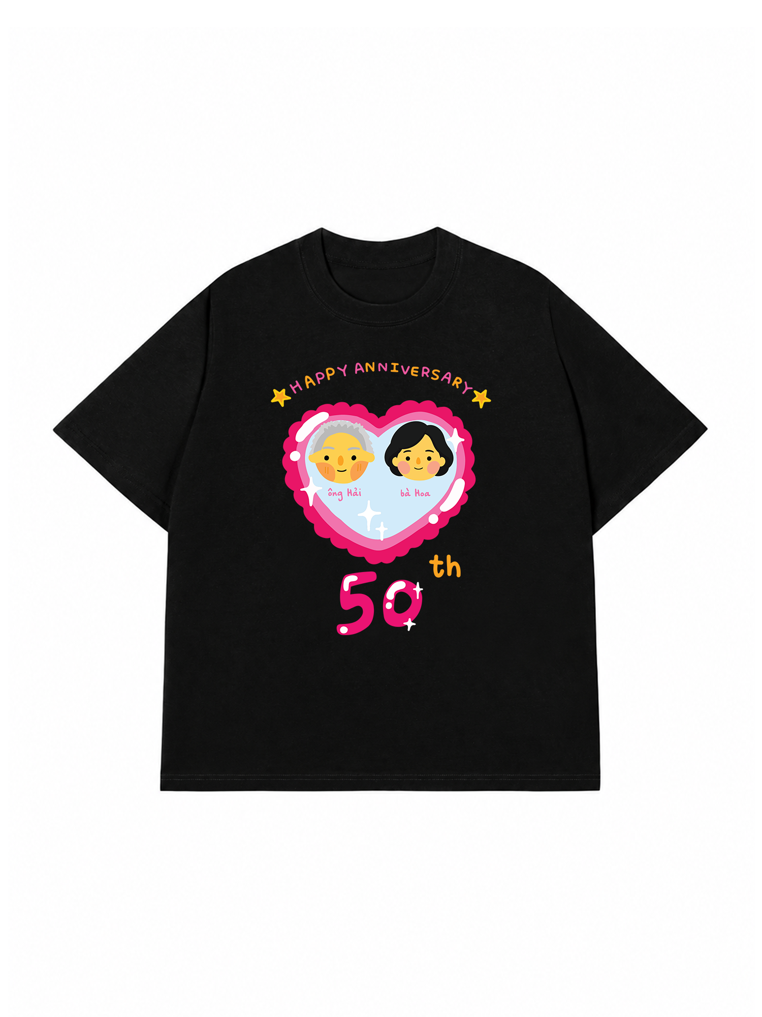Áo Thun Custom Happy Anniversary