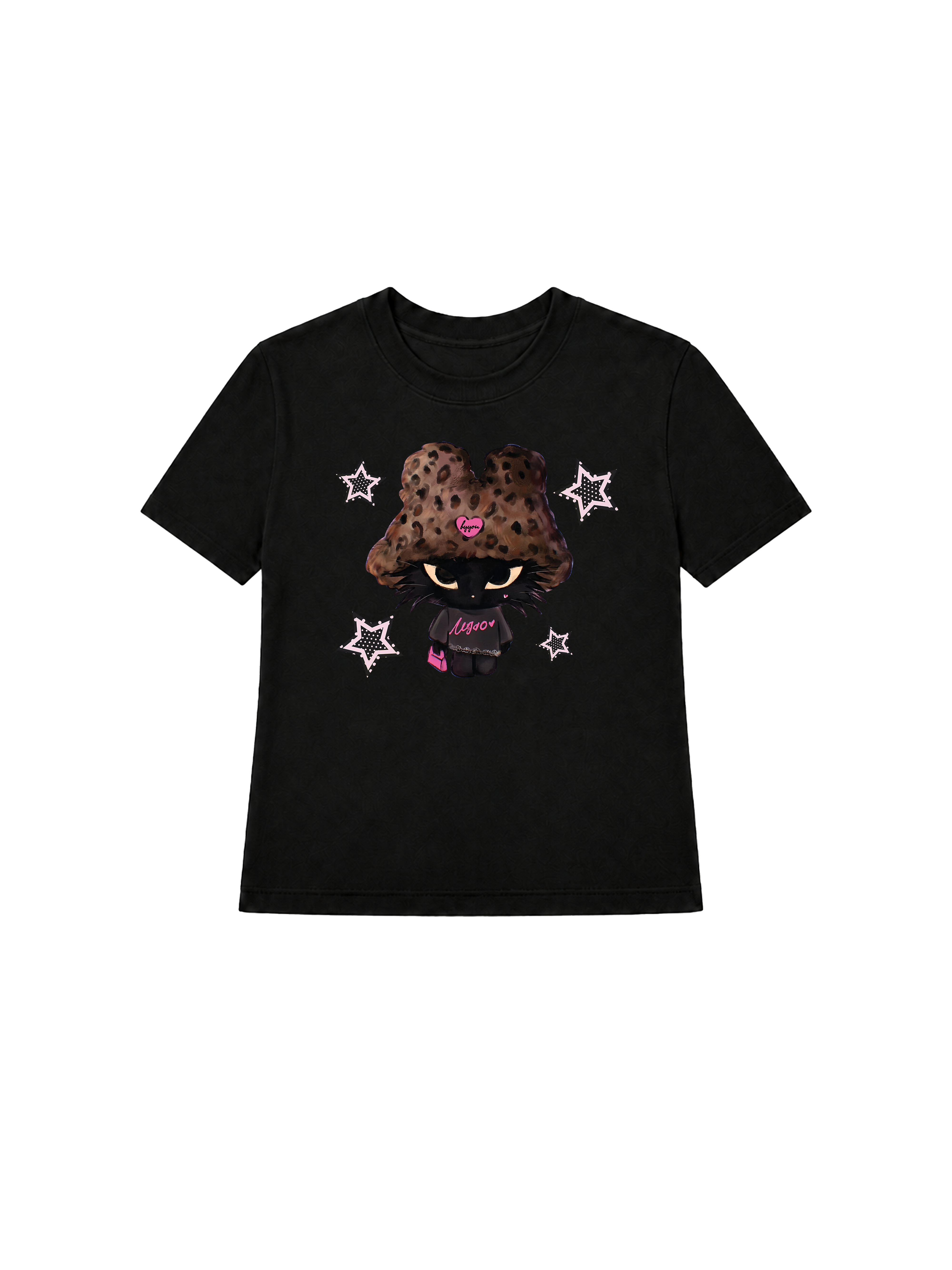 Áo Thun Nữ Leopard Outfit Cat