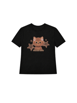 Áo Thun Nữ Brown Cat
