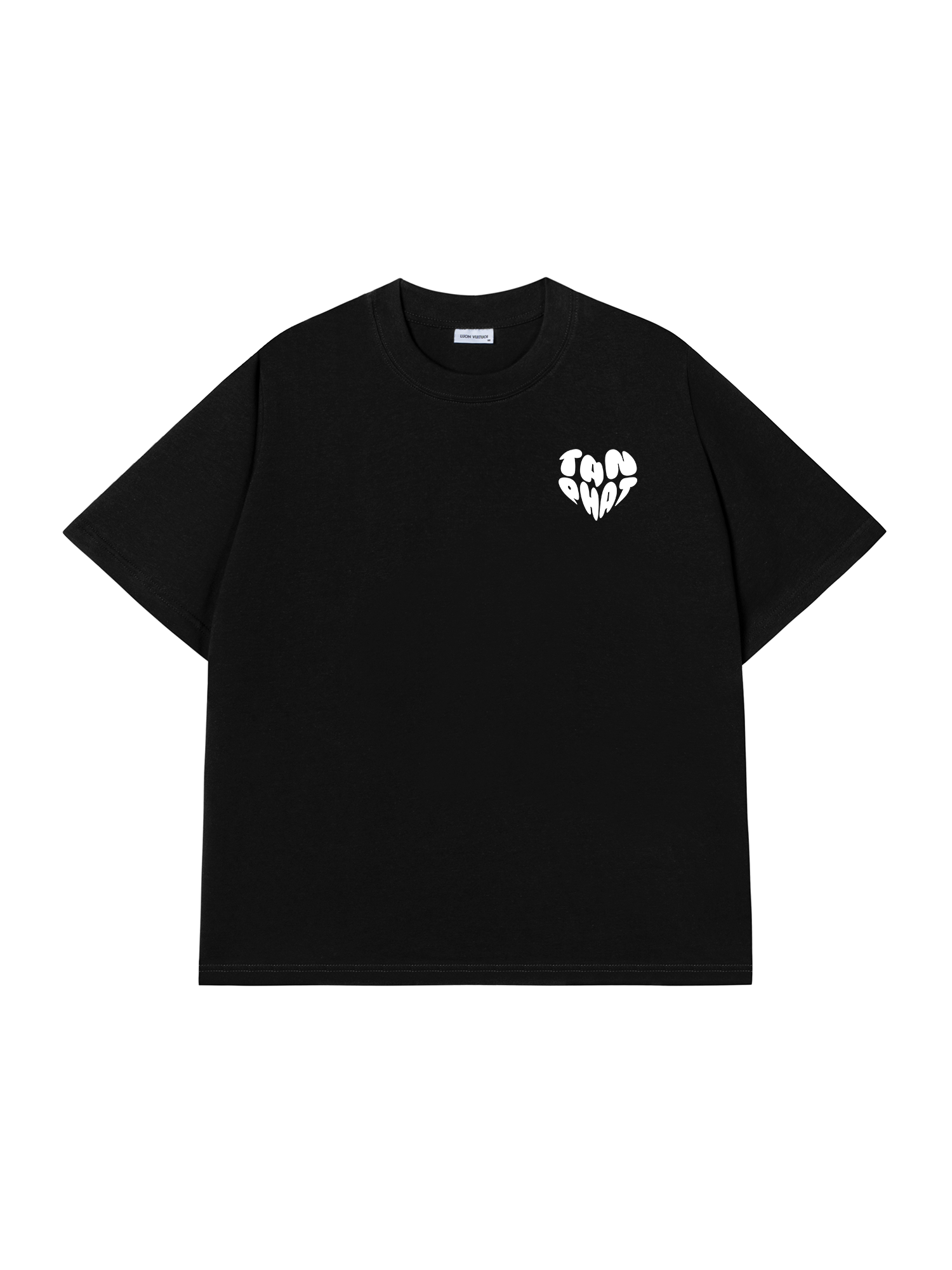 Áo thun Black&White Custom Heart Couple Name