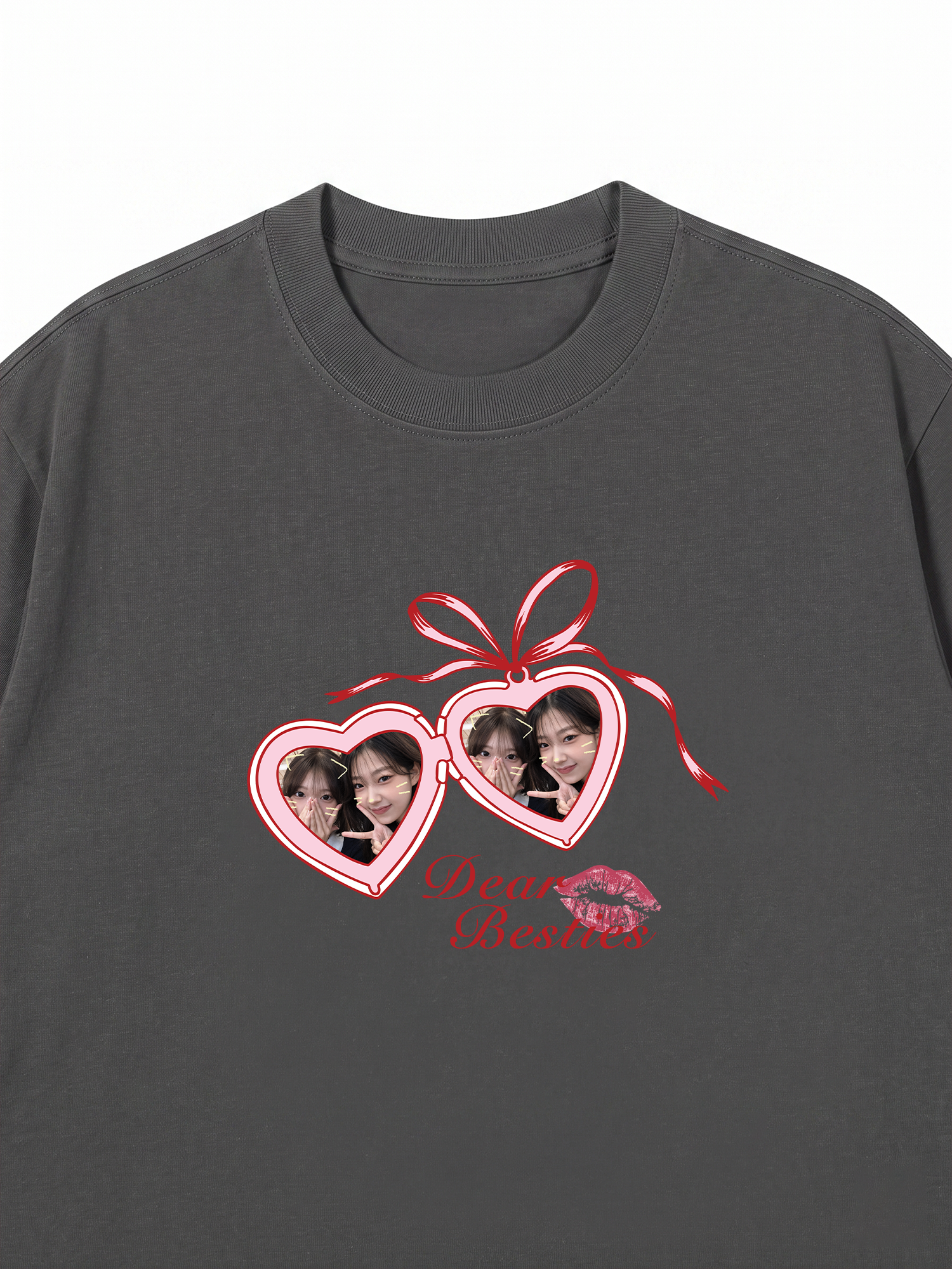 Áo Thun Custom Heart Lock Besties